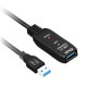CABLE USB3.2 TO USB3.2 5M/M/F CAC-1404 CLUB3D