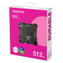 External SSD, ADATA, SD620, 512GB, USB 3.2, Write speed 460 MBytes/sec, Read speed 520 MBytes/sec, SD620-512GCBK