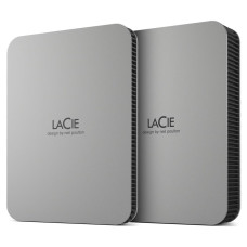 External HDD, LACIE, Mobile Drive, 2TB, USB-C, Colour Silver, STLP2000400