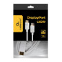 CABLE DISPLAY PORT 1.8M/WHITE CC-DP2-6-W GEMBIRD