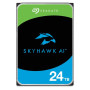 HDD, SEAGATE, SkyHawk AI, 24TB, 256 MB, 7200 rpm, Discs/Heads 10/20, 3,5, ST24000VE002