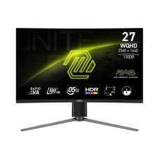 LCD Monitor, MSI, MAG 27CQ6PF, 27, Gaming, Panel VA, 2560x1440, 16:9, 180 Hz, 0.5 ms, Colour Black, MAG27CQ6PF