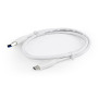 CABLE USB-C TO USB3 1M WHITE/CCP-USB3-AMCM-1M-W GEMBIRD