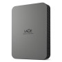 External HDD, LACIE, Mobile Drive Secure, STLR4000400, 4TB, USB-C, USB 3.2, Colour Space Gray, STLR4000400