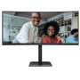 LCD Monitor, AOC, 34 , 3440 x 1440 pixels, UltraWide Quad HD, Native aspect ratio 21:9, LCD, Curved, CU34E4CV