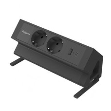 POWER DESK 2 TYPE F/BLACK 100137182 FELLOWES