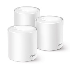 Wireless Router, TP-LINK, Wireless Router, 1500 Mbps, Mesh, Wi-Fi 6, 1x10/100/1000M, 1x2.5GbE, DHCP, DECOX10(3-PACK)