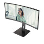 LCD Monitor, AOC, 34 , 3440 x 1440 pixels, UltraWide Quad HD, Native aspect ratio 21:9, LED, Curved, CU34P3CV
