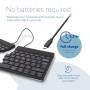 KEYBOARD WRL COMPACT BREAK/BLACK RGOSBUKWLBL R-GO TOOLS