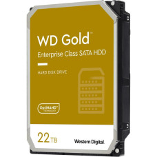 HDD, WESTERN DIGITAL, Gold, 22TB, SATA, 512 MB, 7200 rpm, 3,5, WD221KRYZ