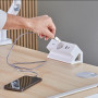 POWER EXT. DESK TYPE F AMPRA/WHITE 100137173 FELLOWES