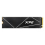 SSD, ADATA, XPG GAMMIX S70 BLADE, 4TB, M.2, PCIe Gen4, 3D NAND, Write speed 6600 MBytes/sec, Read speed 7400 MBytes/sec, TBW 2960 TB, MTBF 2000000 hours, AGAMMIXS70B-4T-CS