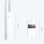 Access Point, TP-LINK, 300 Mbit/s, 1xLAN ports, 2xAntennas quantity, EAP110-OUTDOOR