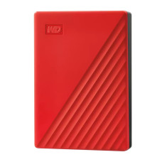 External HDD, WESTERN DIGITAL, My Passport, 6TB, USB 2.0, USB 3.2, Colour Red, WDBR9S0060BRD-WESN