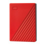 External HDD, WESTERN DIGITAL, My Passport, 6TB, USB 2.0, USB 3.2, Colour Red, WDBR9S0060BRD-WESN