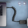 CABLE USB-C TO USB-C 1.1M 60W/TWISTER BLK BUCM-CM20TB AXAGON