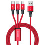 CABLE USB TO 3IN1 1.2M/RED CAJS000009 BASEUS