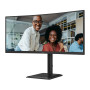 LCD Monitor, AOC, 34 , 3440 x 1440 pixels, UltraWide Quad HD, Native aspect ratio 21:9, LCD, Curved, CU34E4CV