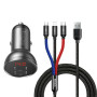 MOBILE CHARGER CAR 24W/BLACK/GRAY TZCCBX-0G BASEUS