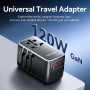 POWER ADAPTER TRAVEL 4PORT/BLACK FJGB0 VENTION