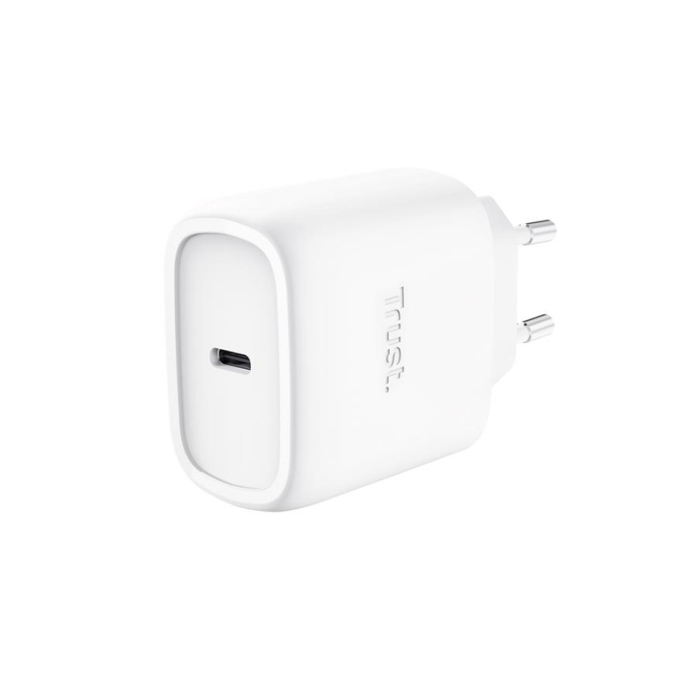 MOBILE CHARGER WALL MAXO 45W/USB-C WHITE 25522 TRUST MOBILE CHARGER WALL MAXO 45W/USB-C WHITE 25522 TRUST