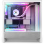 Case, NZXT, H5 FLOW RGB 2024, MidiTower, Case product features Transparent panel, Not included, ATX, EATX, MicroATX, MiniITX, Colour White, CC-H52FW-R1