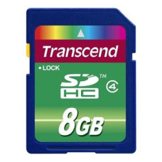MEMORY SDHC 8GB/CLASS4 TS8GSDHC4 TRANSCEND