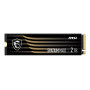 SSD, MSI, SPATIUM M482, 2TB, M.2, PCIe Gen4, NVMe, 3D NAND, Write speed 6400 MBytes/sec, Read speed 7300 MBytes/sec, 2.15mm, TBW 1200 TB, MTBF 1500000 hours, S78-440Q730-P83
