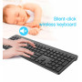 KEYBOARD WRL SLIM 2.4G+BT US/KB-WPS-03 GEMBIRD