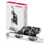 NET CARD PCIE 2PORT 250KBPS/SP&LP PCEA-S2N AXAGON