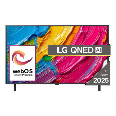 TV Set, LG, 43, 4K/Smart, 3840x2160, Wireless LAN, webOS, Black, 43QNED80A3A