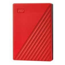 External HDD, WESTERN DIGITAL, My Passport, 6TB, USB 2.0, USB 3.2, Colour Red, WDBR9S0060BRD-WESN