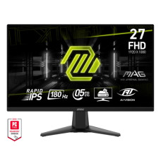 LCD Monitor, MSI, MAG 275F, 27, Gaming, Tilt, Matte, Panel IPS, 1920x1080, 16:9, 180Hz, 0.5 ms, Colour Black, MAG275F