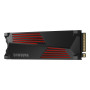 SSD, SAMSUNG, 990 PRO with Heatsink, 2TB, M.2, PCIE, NVMe, MLC, Write speed 6900 MBytes/sec, Read speed 7450 MBytes/sec, 2.3mm, TBW 1200 TB, MTBF 1500000 hours, MZ-V9P2T0CW