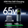 POWER BANK USB 20000MAH 165W/GRAY TFT DISPLAY FKFH0 VENTION
