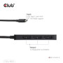 I/O HUB USB-C 3PORT DP/CSV-1553 CLUB3D