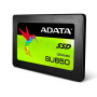 SSD, ADATA, SU650, 480GB, SATA 3.0, Write speed 450 MBytes/sec, Read speed 520 MBytes/sec, 2,5, TBW 280 TB, MTBF 2000000 hours, ASU650SS-480GT-R