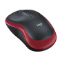 MOUSE USB OPTICAL CORDL. M185/RED 910-002240 LOGITECH