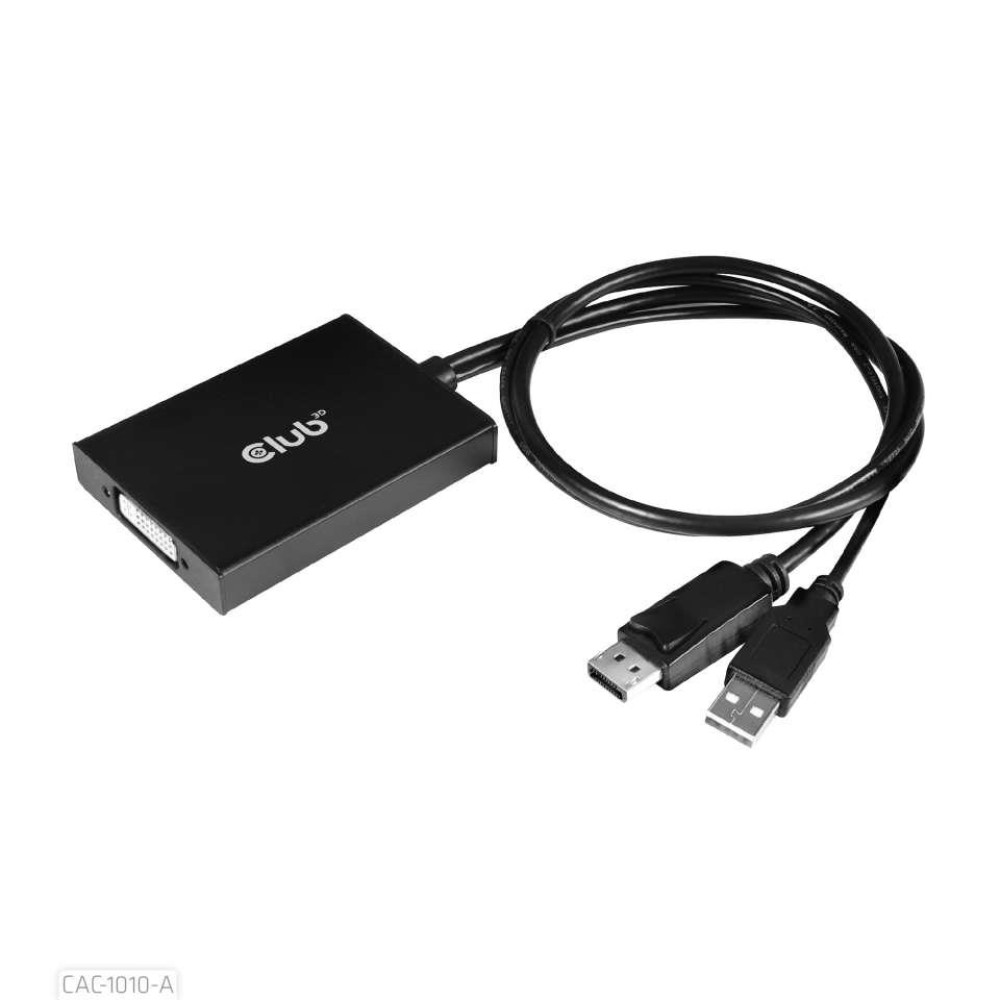 I/O ADAPTER USB TO DVI/DP/M/F CAC-1010-A CLUB3D I/O ADAPTER USB TO DVI/DP/M/F CAC-1010-A CLUB3D
