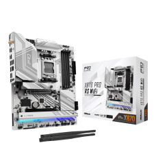 Mainboard, ASROCK, AMD X870, SAM5, ATX, Memory DDR5, Memory slots 4, 1xPCI-Express 4.0 16x, 1xPCI-Express 5.0 16x, 4xM.2, 1xHDMI, 6xUSB 2.0, 4xUSB 3.2, 2xUSB-C, 1xOptical S/PDIF, 1xRJ45, 2xAudio port, X870PRORSWIFI