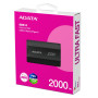 External SSD, ADATA, SD810, 2TB, USB-C, Write speed 2000 MBytes/sec, Read speed 2000 MBytes/sec, SD810-2000G-CBK