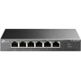 Switch, TP-LINK, TL-SG1006PP, Desktop/pedestal, 6x10Base-T / 100Base-TX / 1000Base-T, PoE+ ports 4, TL-SG1006PP
