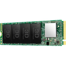 SSD, TRANSCEND, 1TB, PCIe Gen3, NVMe, NAND flash technology 3D NAND, Write speed 2000 MBytes/sec, Read speed 3200 MBytes/sec, Form Factor M.2, TBW 400 TB, MTBF 200000 hours, TS1TMTE115S