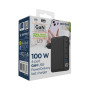 CHARGER USB 100W 4PORT GAN/TA-UC-PDQC100LCD-01-BK GEMBIRD