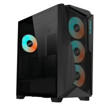 Case, GIGABYTE, C301G V2 BLACK, MidiTower, Case product features Transparent panel, Not included, ATX, EATX, MicroATX, MiniITX, Colour Black, C301GV2