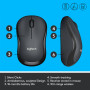 MOUSE USB OPTICAL WRL M220/SILENT B/G 910-004878 LOGITECH