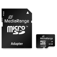 MEMORY MICRO SDHC 32GB C10/W/ADAPTER MR959 MEDIARANGE