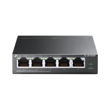 Switch, TP-LINK, Desktop/pedestal, 5x10Base-T / 100Base-TX, PoE ports 4, TL-SF1005P