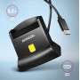 CARD READER STAND SMARTCARD/ID/USB-C 1.2M CRE-SM4NC AXAGON