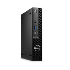 PC, DELL, OptiPlex, Micro Form Factor 7020, Micro, CPU Core i3, i3-14100T, 2700 MHz, RAM 8GB, DDR5, 5600 MHz, SSD 512GB, Graphics card Integrated Graphics, Integrated, ENG, Windows 11 Pro, Included Accessories Dell Optical Mouse-MS116 - Black,Dell Multime